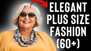 Elegant Plus Size Fashion for Women Over 60 [upl. by Platto]