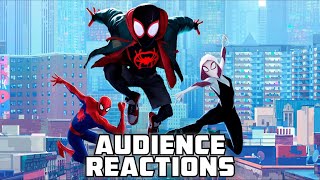 SPIDERMAN INTO THE SPIDERVERSE REPOST Audience Reactions  December 8th 2018 [upl. by Krispin]