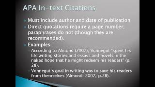 ODU Writing CenterMLA and APA Styles [upl. by Vallery]