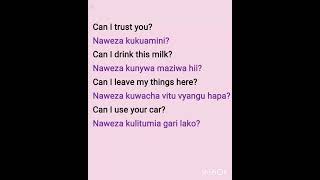 kiswahili words with quotnawezaquot [upl. by Yanehs]