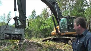 Land Clearing Equipments DAH150Er DENIS CIMAF  John Deere 350D [upl. by Llewol683]