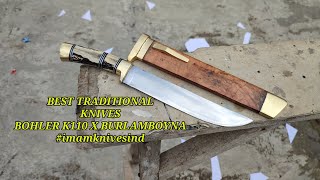 BEST TRADITIONAL KNIVES ‼️BOHLER K110 X BURL AMBOYNA SUPER ELEGANT T4JAM MEMPESONA ✅✅ [upl. by Atsyrhc868]