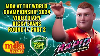 Darts World Championship 2024  Video Diary  Rapid Ricky Evans  Round 1 Part 2 [upl. by Llerrahs]