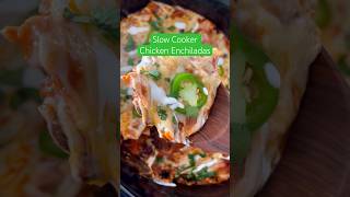 Slow Cooker Chicken Enchiladas Casserole Style [upl. by Naleek]