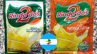 Rinde 2 Litros sabor Naranja y Naranja Citrus Bebidas quot Jugos quot Instantáneos en Polvo  Rinde Dos [upl. by Nnayllas]