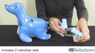 Just Nebulizers Sami the Seal Nebulizer Compressor [upl. by Marfe855]