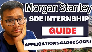 Morgan Stanley OFFCAMPUS Internship GUIDE  Interview Process 🔥 [upl. by Pepper]