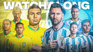 Brazil 01 Argentina FIFA World Cup 2026 Qualifiers Live Watchalong and Reaction [upl. by Ahsiea839]