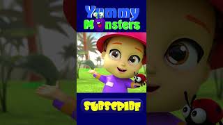 Bugs Bugs Go Away Bugs Yummy Monsters Nursery Rhymes  Kids Songs [upl. by Arretal]