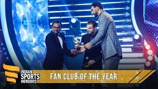 Manjappada Kerala Blasters Fans  Fan Club of the Year  Indian Sports Honours [upl. by Philipines]