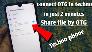 How to connect OTG in techno  Techno phone mai OTG kese connect kare [upl. by Dohsar]