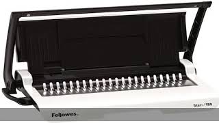 Fellowes Star 150 Manual Comb Binding Machine [upl. by Zeuqram]