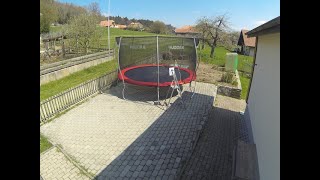 Hudora 400 Trampolin zusammenbauen [upl. by So]