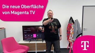 Telekom hilft News Die neue Oberfläche von MagentaTV [upl. by Isaiah]