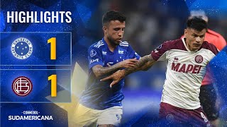 CRUZEIRO vs LANÚS  HIGHLIGHTS  CONMEBOL SUDAMERICANA 2024 [upl. by Eocsor]