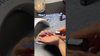 How I apply gel nail polish gellack gelnails manicure manicurenails gelpolish gelnailsathome [upl. by Gardie]