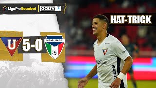 HAT TRICK DE ARCE y GOLEADA de LDU  Liga de Quito 50 Imbabura  LigaPro 2024 [upl. by Elocal]