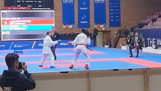 World Games 2022 Karate Womens Kumite Final Junna TsukiiPhilippines vs Yorgelis SalazarVEN [upl. by Channa]