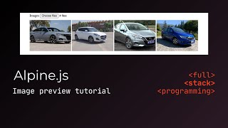 How to Add Image Preview in Forms with Alpinejs  Live Image Preview Tutorial [upl. by Washko3]