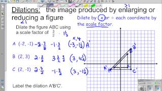 8th Grade Dilations and scale factor [upl. by Acisseg]