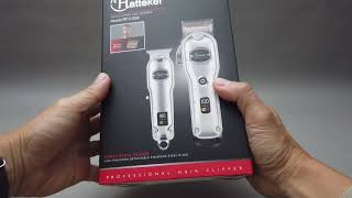 Hatteker Clipper and Trimmer combo pack unboxing [upl. by Kling]