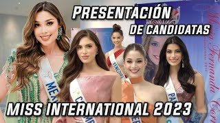 Miss International 2023  Presentación de Candidatas [upl. by Ynaittirb]