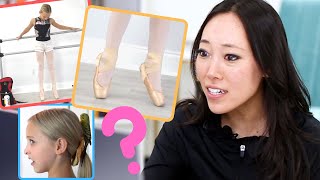 pointe shoe fitter reacts to LILY K [upl. by Arytas]