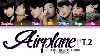 BTS 방탄소년단  Airplane pt2 Color Coded LyricsHanRomEng [upl. by Onid]