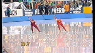 European Championships Allround Den Haag 1988  1500 m Tröger  Van Helden [upl. by Collette]