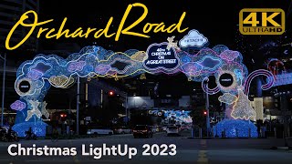 Orchard Road Christmas Light up on Bus 174 Ride  Singapore Christmas on A Great Street [upl. by Elston]