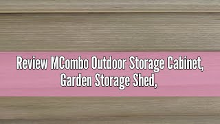 Review MCombo Outdoor Storage Cabinet Garden Storage Shed Outside Vertical Shed with Lockers Outd [upl. by Pinebrook]