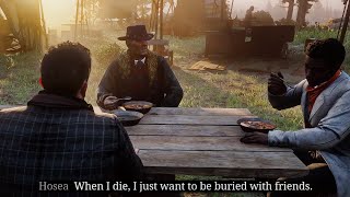 This Conversation Between Hosea Lenny and Arthur in Chapter 2 is Full of Major Spoilers  RDR2 [upl. by Hayimas256]