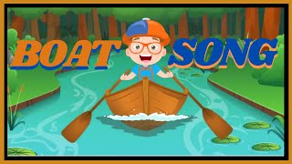 THE BLIPPI BOAT SONG  NURSERY RHYMES [upl. by Lesser812]