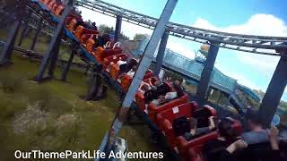 🎢 Ultimate Flying Fish Adventure at Thorpe Park Resort 🐟 Backrow POV Thrills 🚀 Ourthemeparklife [upl. by Azeel]