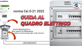 QUADRO ELETTRICO ABITAZIONE N°2 IMPIANTO ELETTRICO GUIDA [upl. by Nyladnek853]