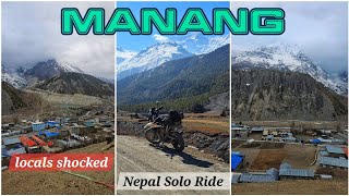 Finally Reached MANANG  Locals Shocked  KTM 390 Adventure  Kannada [upl. by Necyla]