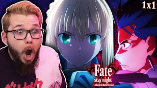 FATE STAY NIGHT Unlimited Blade Works Episode 1 REACTION [upl. by Boot]