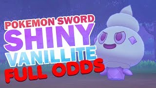 FULL ODDS SHINY VANILLITE  Pokemon Sword and Shield [upl. by Poirer]