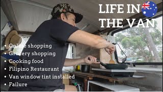 Grocery shopping online shopping and more money spending living in the van [upl. by Nodnal597]