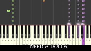 ♫ Aloe Blacc  I Need A Dollar Piano Tutorial ♫ [upl. by Eunice]