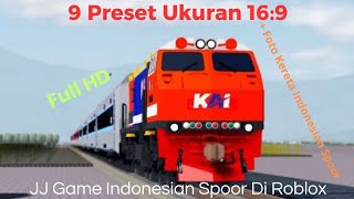 9 Preset Ukuran 169  JJ Foto Roleplay Indonesian Spoor Di Roblox [upl. by Schifra448]