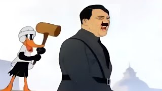 When Daffy hit the Hitler Daffy Duck CartoonsBest scenes of classic cartoons [upl. by Sahcnip]