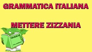 METTERESEMINARE ZIZZANIA [upl. by Tireb]