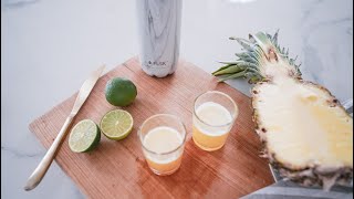 Ingwer Ananas Shots  Rezept  FLSK [upl. by Twelve]