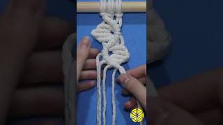 Tutorial👆de Macramê Padrão Folha macrame tutorialmacrame macramepassoapasso macramepattern [upl. by Anivle]