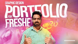 How to make graphic design portfolio as a fresher [upl. by Minetta398]