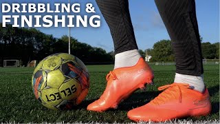 Speed Dribbling amp Finishing Training Session  Improve Your Close Control and Finishing [upl. by Ennasirk]