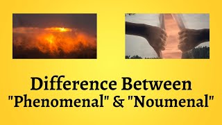 Difference Between Phenomenal and Noumenal  Unraveling the Phenomenal and Noumenal Dimensions [upl. by Icam]