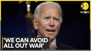 IsraelIran War ‘We Can Avoid Allout Mideast War’ Says Joe Biden  WION [upl. by Nnylorac]