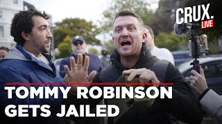 Tommy Robinson Live  FarRight Activist Tommy Robinson Jailed For 18 Months For Contempt Of Court [upl. by Conah]